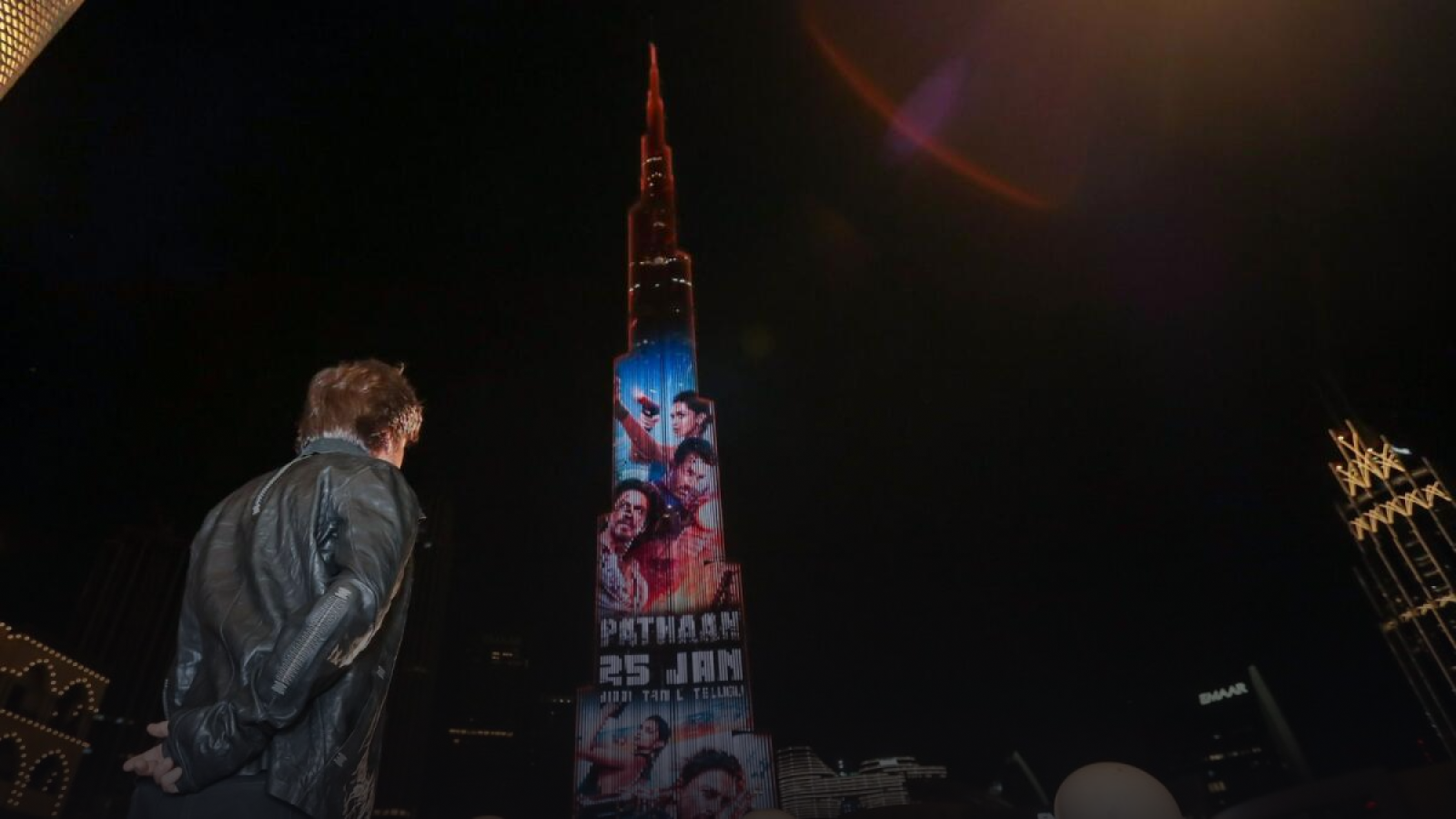 Bollywood Actor Shahrukh Khan Announces Launch ‘Jawan’ Trailer Dubai’s Burj Khalifa