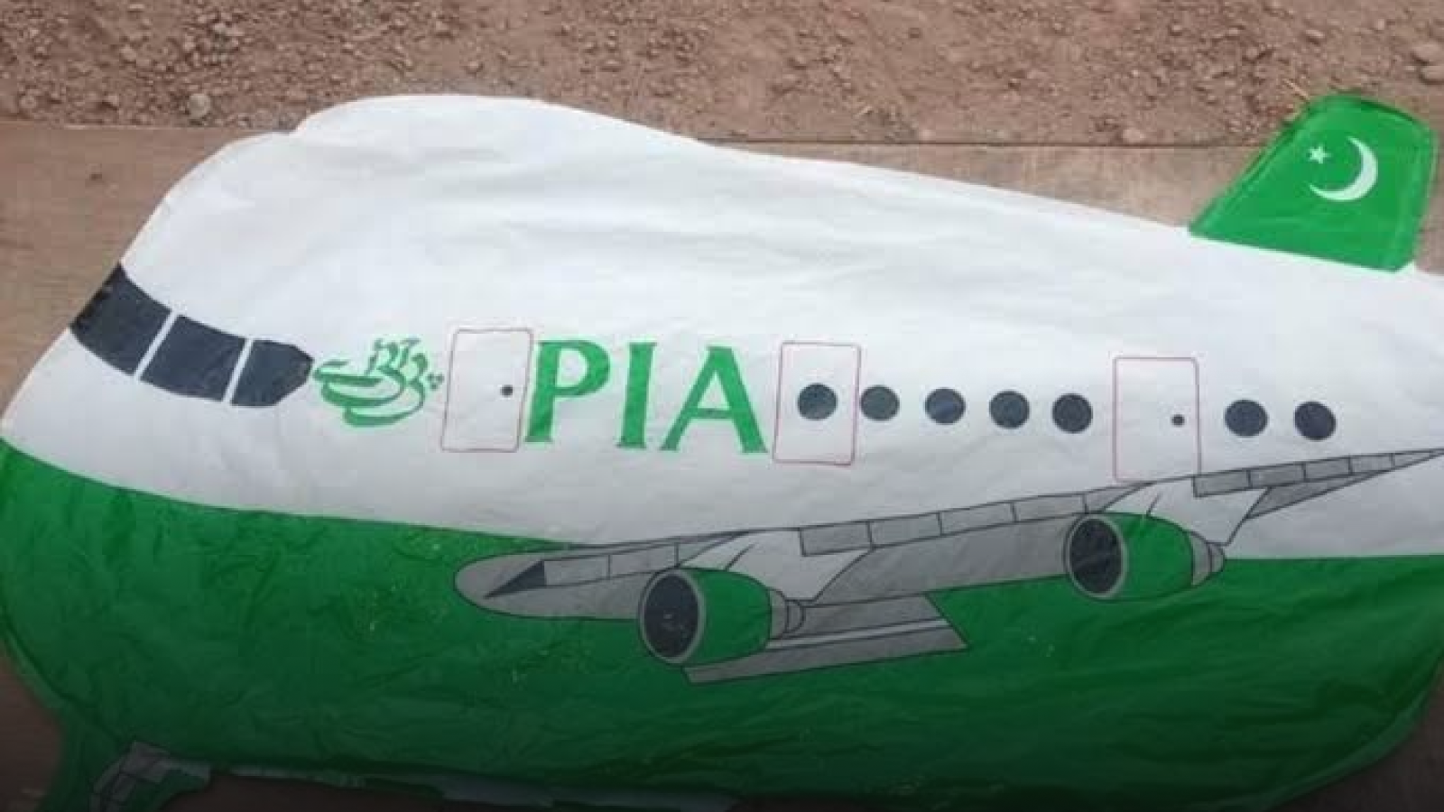 PIA Aircraft Shaped-Like Balloon Found Near Border Area in Jaisalmer, India