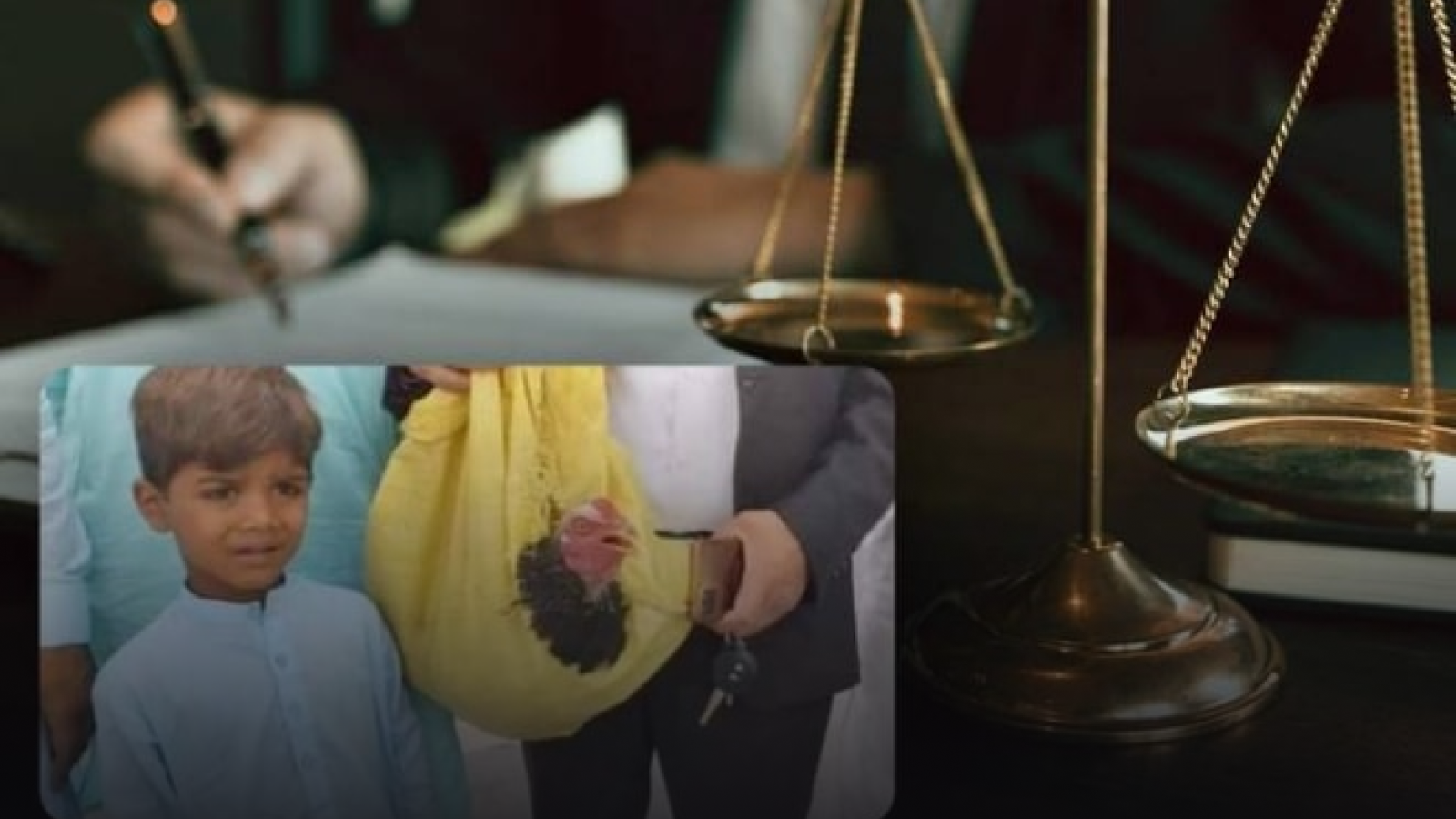 A young child paid the lawyer for his uncle's bail with a pet chicken.